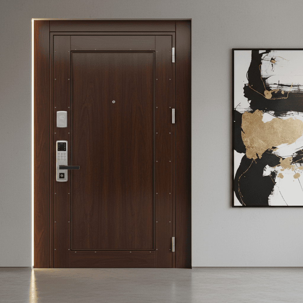 Porte sécurisée bois massif ACTC