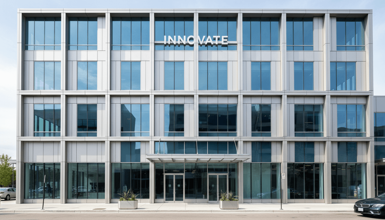 Façade architecturale en aluminium et verre